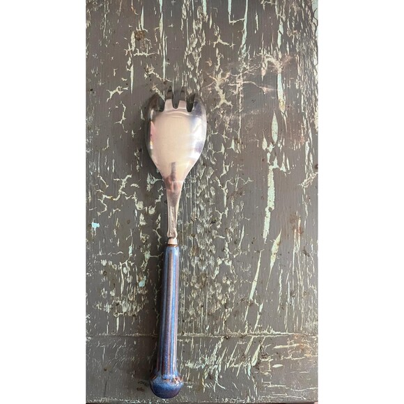 vintage Denby Langley serveware. Large serving spoon or serving fork - Picture 7 of 10